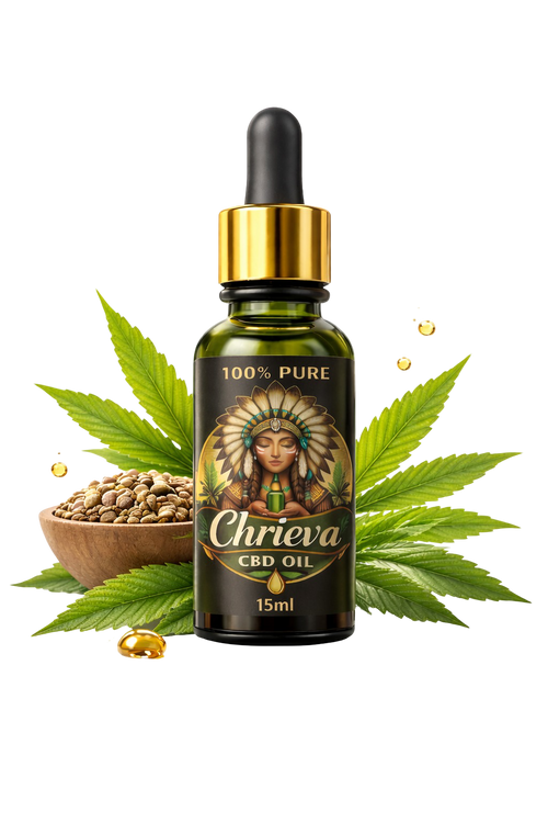 Chrieva CBD oil bottle
